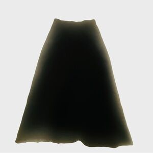 Vtg Rare Elegant Black Women's  Knit Cut A Skirt M